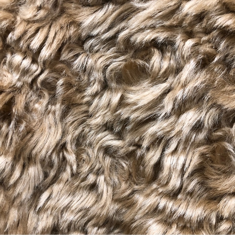 Karen Kane Long Sleeve Faux Fur Shawl Collar Jacket Women's Size S Camel - Picture 6 of 9